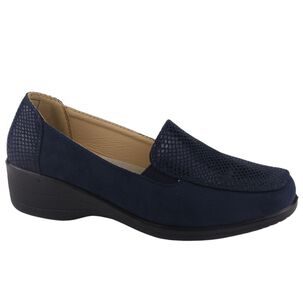 Mocasin Chalada Mujer Oscar-1 Azul Marino Comfort